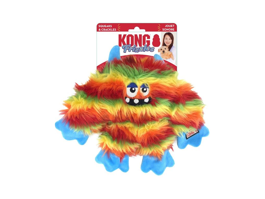 Hračka plyš Frizzle Zazzle Kong z kategorie Chovatelské potřeby a krmiva pro psy > Hračky pro psy > Kong hračky pro psy