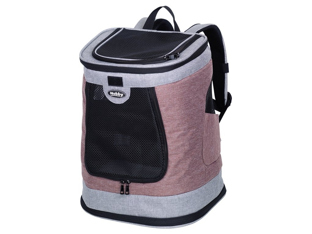 Nobby PLATA zadní batoh do 10kg růžová 34x30x43cm z kategorie Chovatelské potřeby a krmiva pro psy > Cestování se psem > Batohy, klokanky pro psy