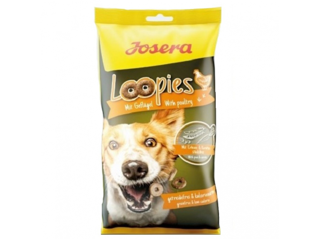Josera Loopies mit Geflügel pamlsky 150g z kategorie Chovatelské potřeby a krmiva pro psy > Pamlsky pro psy > Piškoty, sušenky pro psy