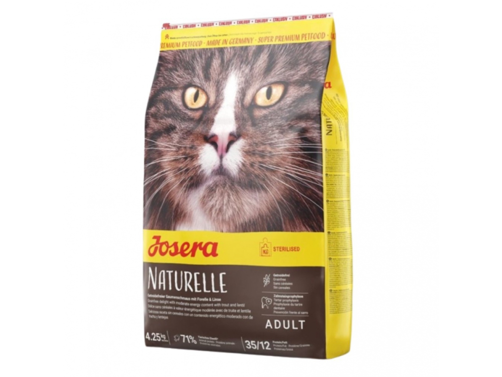 Josera Naturelle Sterilised 4,25 kg z kategorie Chovatelské potřeby a krmiva pro kočky > Krmivo a pamlsky pro kočky > Granule pro kočky