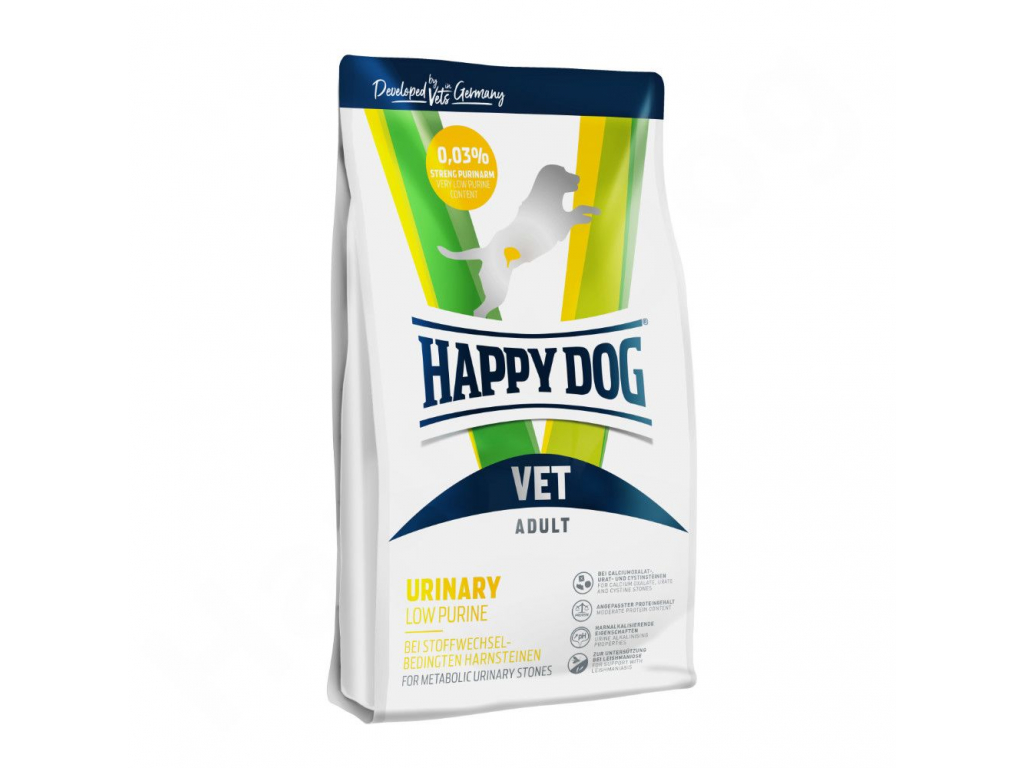 Happy Dog VET Dieta Urinary Low Purine 4 kg z kategorie Chovatelské potřeby a krmiva pro psy > Krmiva pro psy > Veterinární diety pro psy