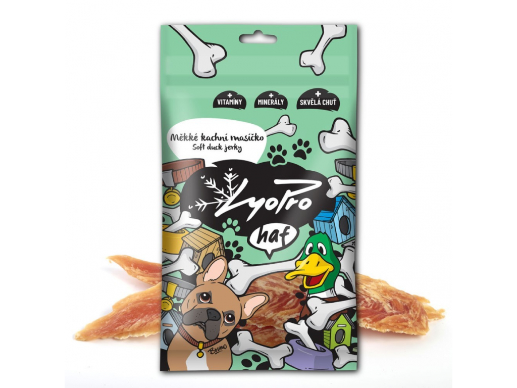 LyoPro haf - sušené měkké kachní masíčko 70g z kategorie Chovatelské potřeby a krmiva pro psy > Pamlsky pro psy > Pamlsky sušené mrazem pro psy