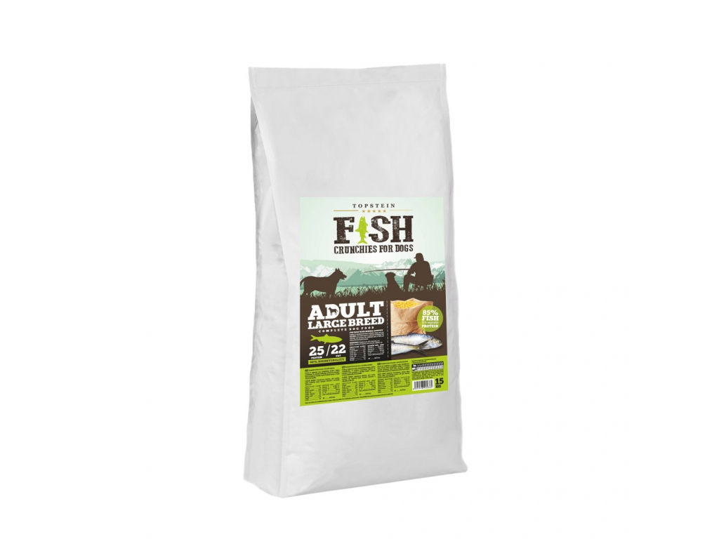 Fish Crunchies for dogs Adult Large Breed 15 kg z kategorie Chovatelské potřeby a krmiva pro psy > Krmiva pro psy > Granule pro psy