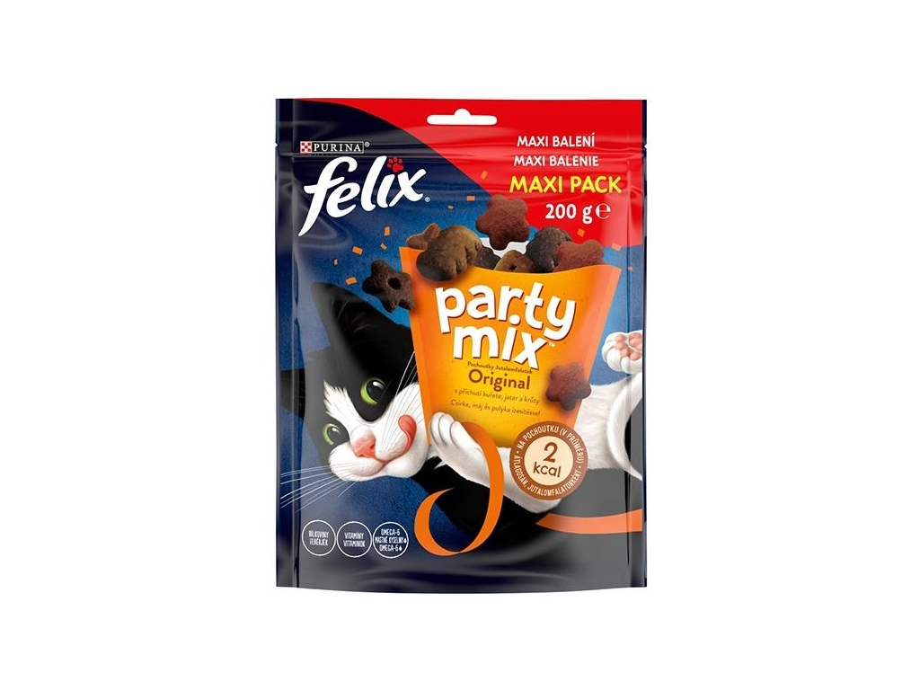 Felix Party Mix Original 200g z kategorie Chovatelské potřeby a krmiva pro kočky > Krmivo a pamlsky pro kočky > Pamlsky pro kočky