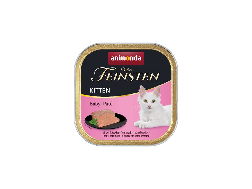 Animonda Kitten Baby-Paté jemná paštika 100g z kategorie Chovatelské potřeby a krmiva pro kočky > Krmivo a pamlsky pro kočky > Vaničky, paštiky pro kočky