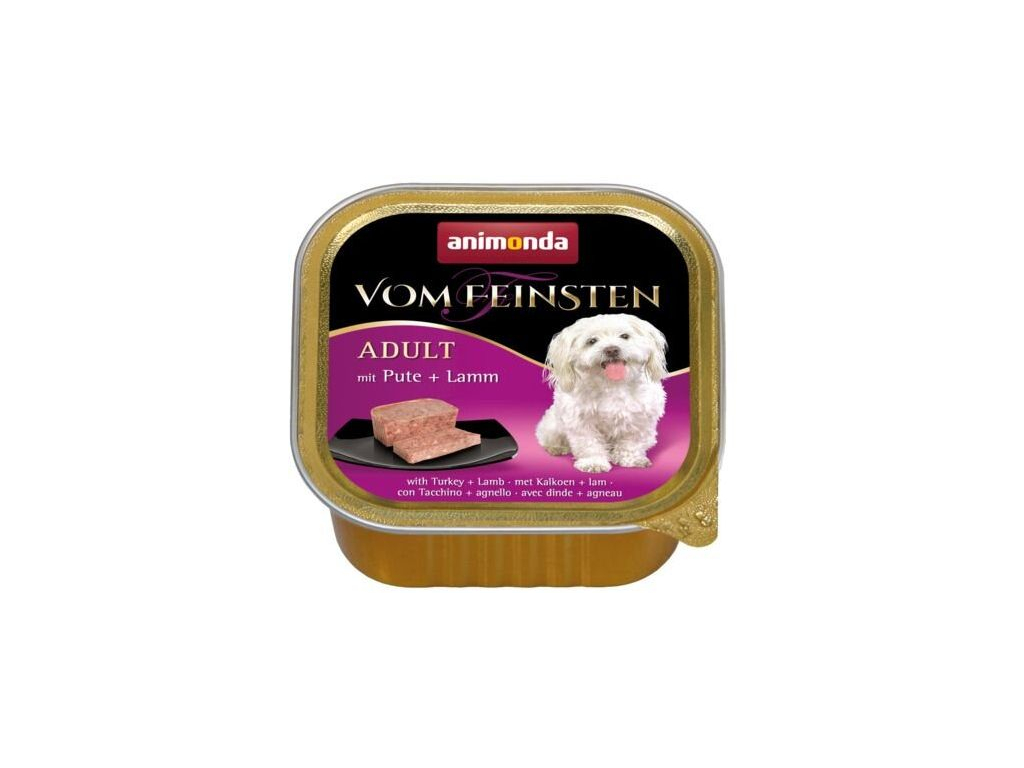 Animonda Vom Feinsten vanička krůta, jehněčí 150g z kategorie Chovatelské potřeby a krmiva pro psy > Krmiva pro psy > Vaničky, paštiky pro psy