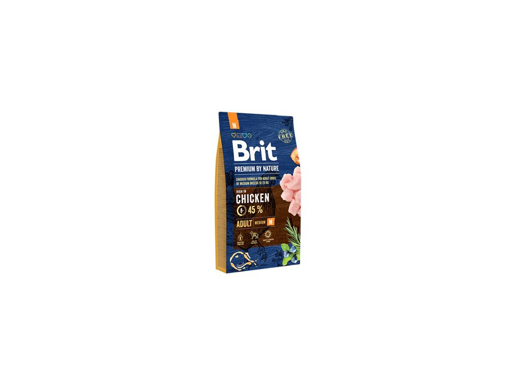 Brit Premium Dog by Nature Adult M 8kg z kategorie Chovatelské potřeby a krmiva pro psy > Krmiva pro psy > Granule pro psy