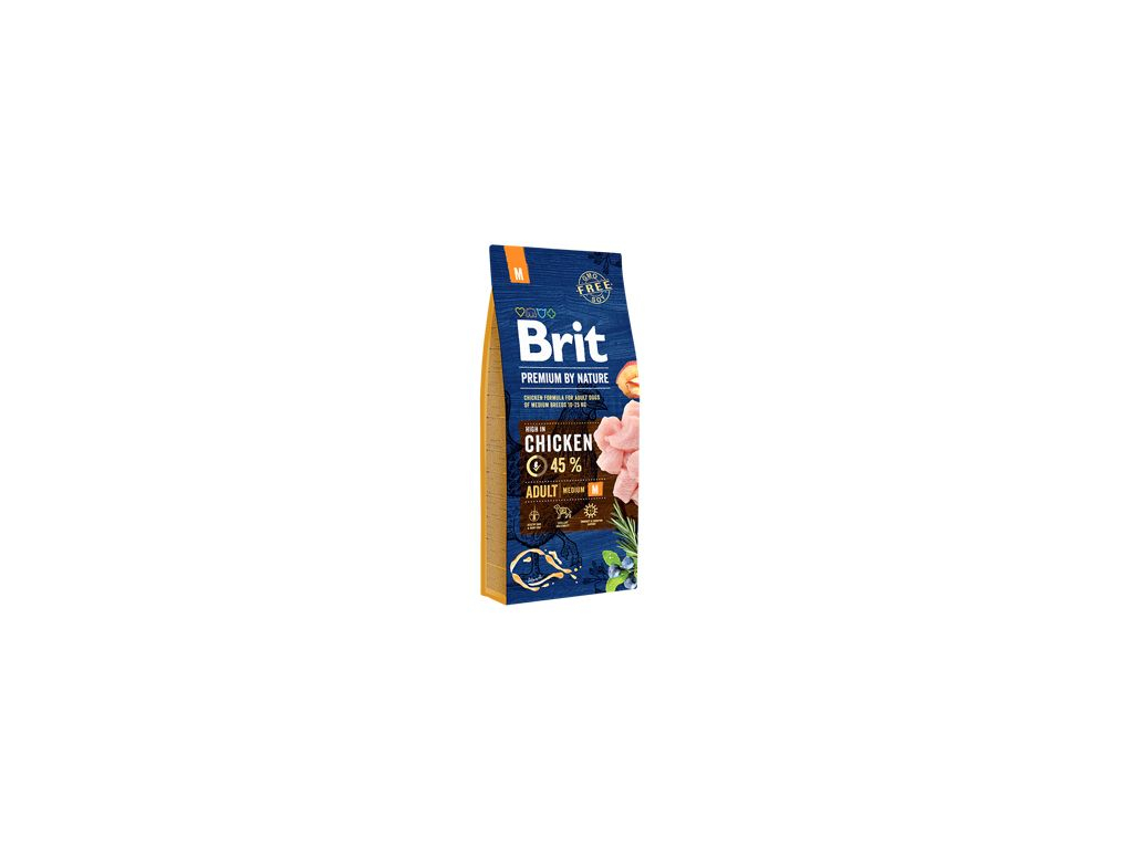 Brit Premium Dog by Nature Adult M 15kg z kategorie Chovatelské potřeby a krmiva pro psy > Krmiva pro psy > Granule pro psy
