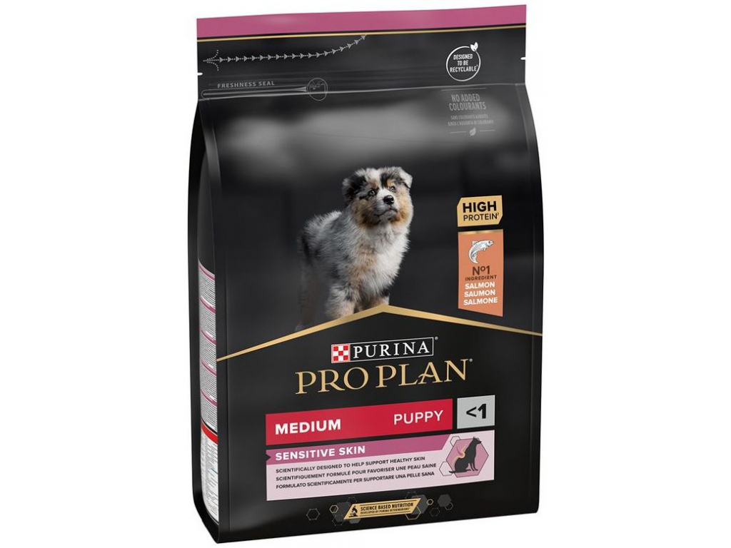 PRO PLAN Medium Puppy Sensitive Skin losos