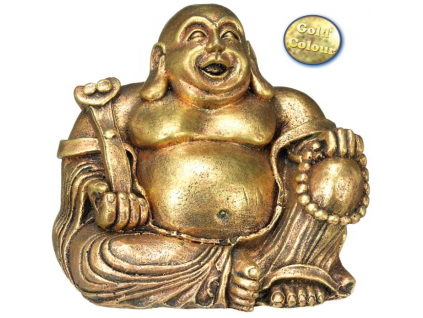 Nobby akvarijní dekorace zlatý Buddha 13,5 x 11 x 12 cm