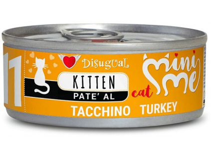 Disugual Cat Mini Me 11 Kitten konzerva krůtí 85g z kategorie Chovatelské potřeby a krmiva pro kočky > Krmivo a pamlsky pro kočky > Konzervy pro kočky