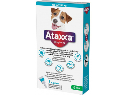 Ataxxa pro psy 4-10kg spot-on 1x1ml z kategorie Chovatelské potřeby a krmiva pro psy > Antiparazitika pro psy > Pipety (Spot On) pro psy