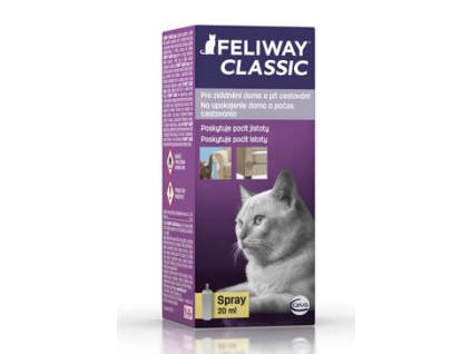 Feliway sprej pro zklidnění kočky 20ml z kategorie Chovatelské potřeby a krmiva pro kočky > Vitamíny a léčiva pro kočky > Feromony pro kočky