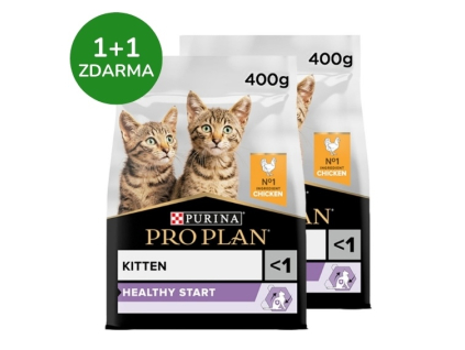 Pro Plan Cat Kitten Healthy Start kuře 400g (1+1 ZDARMA)