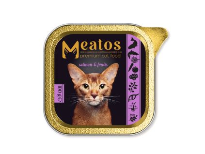 Meatos Cat Salmon & Fruit 100g