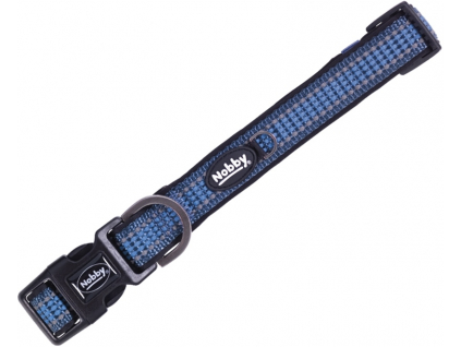 Nobby KALEA obojek nylon reflexní modrá M-L 50-65cm z kategorie Chovatelské potřeby a krmiva pro psy > Obojky, vodítka a postroje pro psy > Obojky pro psy