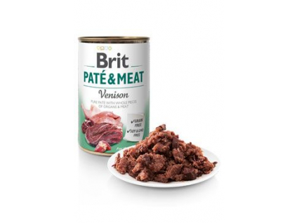 Brit Dog Paté & Meat Venison konzerva 800g z kategorie Chovatelské potřeby a krmiva pro psy > Krmiva pro psy > Konzervy pro psy