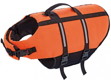 Nobby Elen záchranná plovací vesta oranžová M-35cm z kategorie Chovatelské potřeby a krmiva pro psy > Oblečky a doplňky pro psy > Plovací vesty pro psy