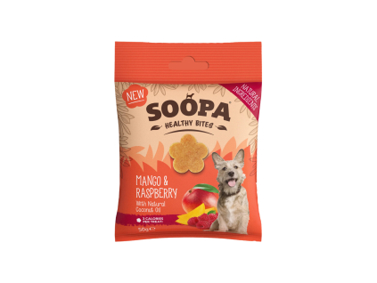 Soopa Healthy Bites s mangem a malinou 50 g