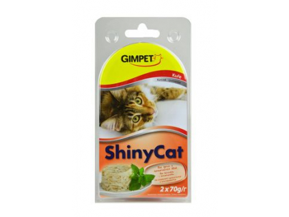 Gimpet ShinyCat konzerva kuře 2x70g z kategorie Chovatelské potřeby a krmiva pro kočky > Krmivo a pamlsky pro kočky > Konzervy pro kočky