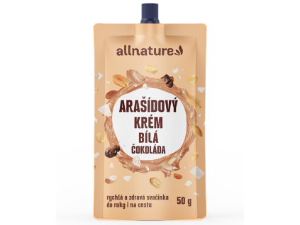 allnature arasidovy krem s bilou cokoladou 50 g