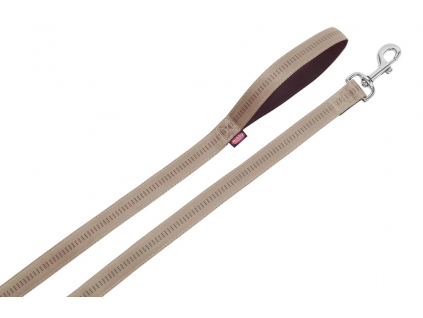 Nobby SOFT GRIP vodítko nylon 120cm / 20mm béžová z kategorie Chovatelské potřeby a krmiva pro psy > Obojky, vodítka a postroje pro psy > Vodítka pro psy > Klasická vodítka pro psy