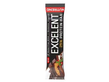 Nutrend Excelent Protein Bar dupla csoki+nugát áfonyával 85g