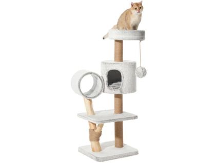 Nobby Runa Cat Scratching Post 129cm White-Grey