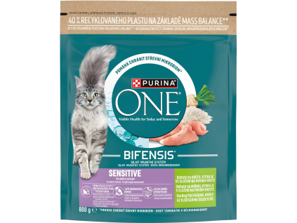 Purina ONE Bifensis Sensitive s krůtím a rýží 800g 2