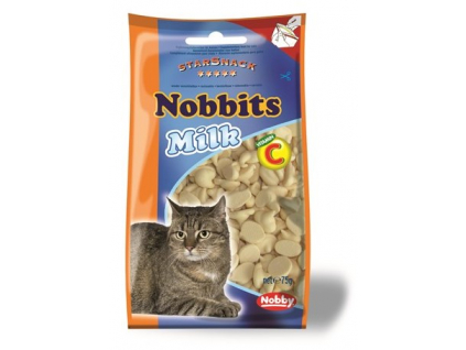 Nobby StarSnack Nobbits mléčné pamlsky pro kočku 75g z kategorie Chovatelské potřeby a krmiva pro kočky > Krmivo a pamlsky pro kočky > Pamlsky pro kočky
