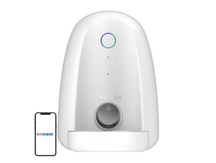 Dogness Mini WiFi Automatic Feeder with Plastic Bowl (White)