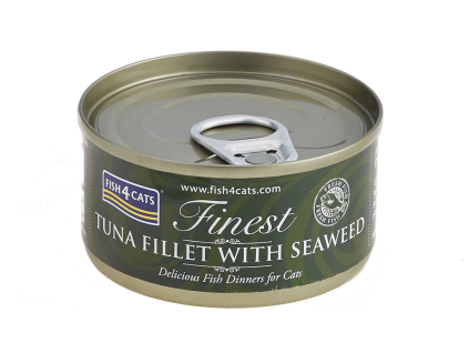 FISH4CATS Konzerva pro kočky Finest tuňák s mořskými řasami 70 g