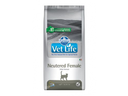 Vet Life Natural CAT Neutered Female 10kg z kategorie Chovatelské potřeby a krmiva pro kočky > Krmivo a pamlsky pro kočky > Veterinární diety pro kočky
