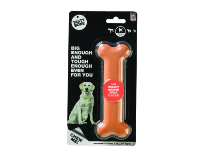 TASTY BONE Kostička nylonová pro velké psy - Uzený steak Hickory