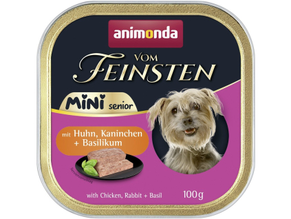 Animonda paštika Vom Feinsten MINI Senior kuře, králík 100g