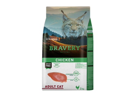 Bravery Cat Adult Chicken - 2kg