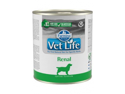 Vet Life Natural Dog konzerva Renal 300g z kategorie Chovatelské potřeby a krmiva pro psy > Krmiva pro psy > Veterinární diety pro psy