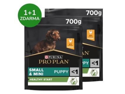 Pro Plan Puppy Small&Mini Kuře 700 g 1+1 zdarma