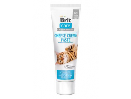 Brit Care Cat Paste Cheese Creme With Prebiotics 100g z kategorie Chovatelské potřeby a krmiva pro kočky > Krmivo a pamlsky pro kočky > Pamlsky pro kočky