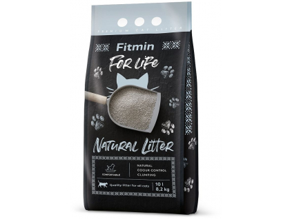 Fitmin For Life Natural litter kočkolit 8,2kg 10l z kategorie Chovatelské potřeby a krmiva pro kočky > Toalety, steliva pro kočky > Steliva kočkolity pro kočky