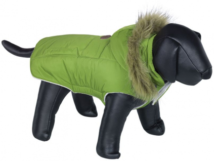 Nobby ELNA bunda pro psa s kožíškem zelená 20cm z kategorie Chovatelské potřeby a krmiva pro psy > Oblečky a doplňky pro psy > Zimní oblečky pro psy