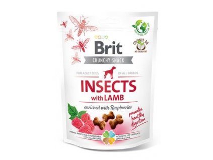 Brit Care Dog Insects with Lamb & Raspberries funkční pamlsky 200g z kategorie Chovatelské potřeby a krmiva pro psy > Pamlsky pro psy > Funkční pamlsky pro psy