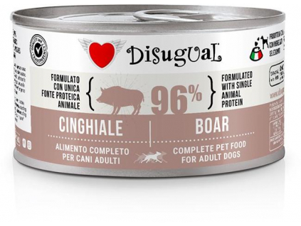 Disugual Dog Single Protein Divočák konzerva 150g z kategorie Chovatelské potřeby a krmiva pro psy > Krmiva pro psy > Konzervy pro psy