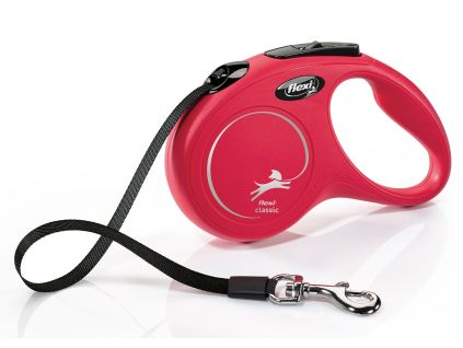Flexi Vodítko Classic M pásek 5m červené