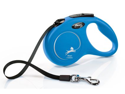 Flexi Vodítko Classic M pásek 5m modré