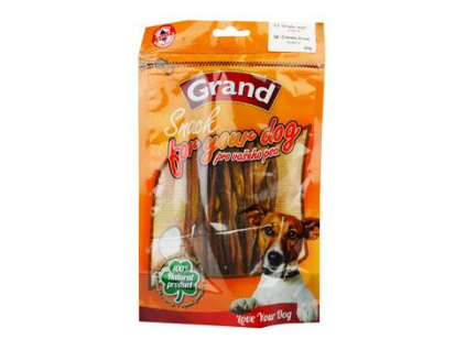 GRAND Sušená Mňamka střívka špagety 60g z kategorie Chovatelské potřeby a krmiva pro psy > Pamlsky pro psy > Sušené vnitřnosti, kosti pro psy
