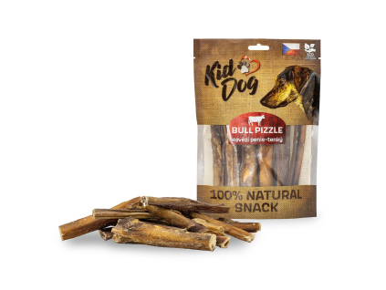 KIDDOG 100% Natural Snack, hovězí penis 12 cm / 200 g
