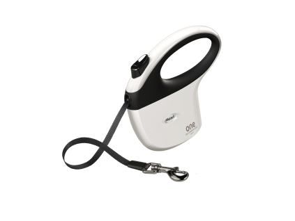 Flexi Voditko One S pasek 5m bilo cerne 0812202517492817766