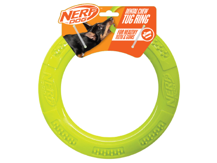 NERF DOG Hračka pro psy dentální tahadlo ve tvaru kruhu 23 cm