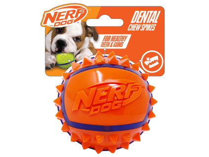 NERF DOG Hračka pro psy míček se spiky 9 cm